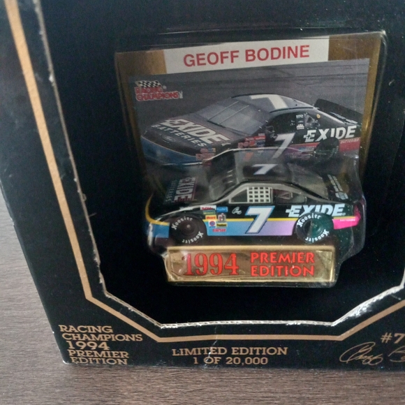 1994 Racing Chamions #7 Geoff Bodine Premiere Edition 1 of 20,000 - Picture 2 of 7